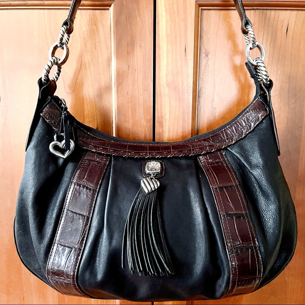 Brighton Two Tone Leather Shoulder Bag